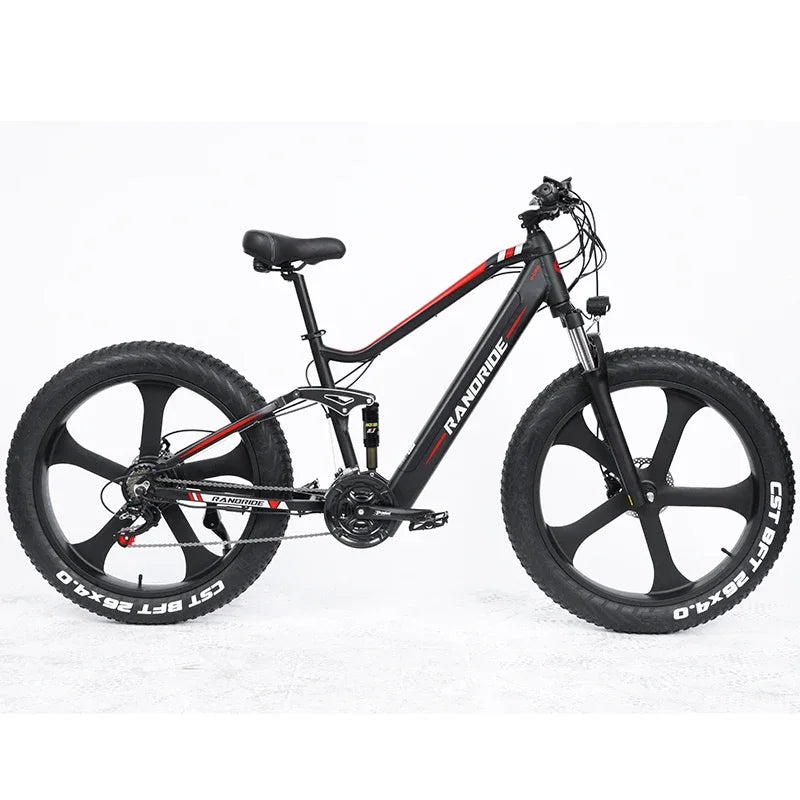 2025 New YX90M Electric Bicycle 1000W48V13.6Ah High Speed Motor Fat Tire 26 Inch Bicycle with Hydraulic Brake Full Suspension - RISE DEFENSE SYSTEMS.AI PRODUCTS