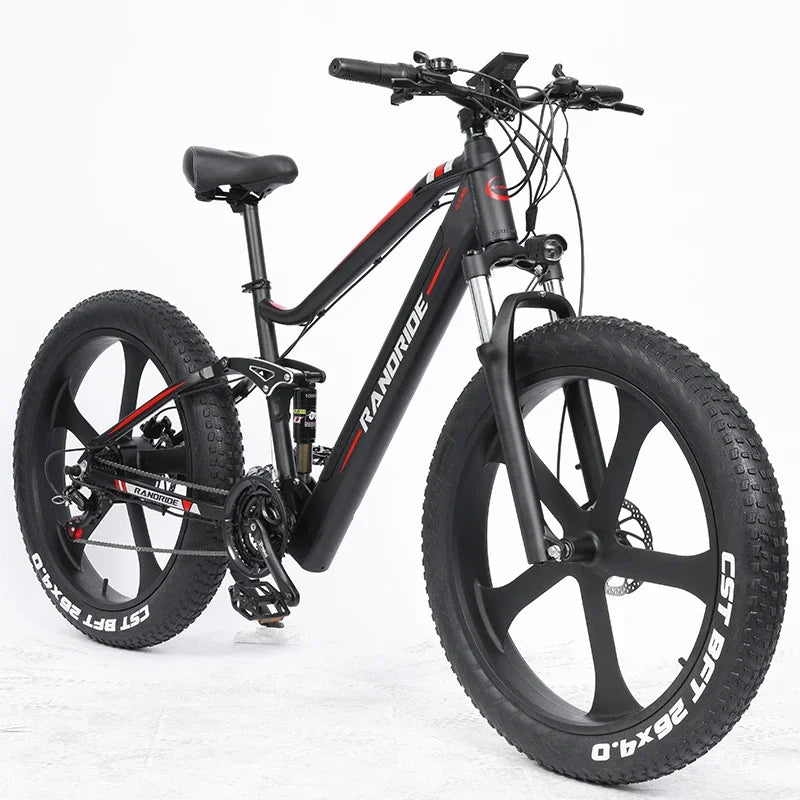 2025 New YX90M Electric Bicycle 1000W48V13.6Ah High Speed Motor Fat Tire 26 Inch Bicycle with Hydraulic Brake Full Suspension - RISE DEFENSE SYSTEMS.AI PRODUCTS
