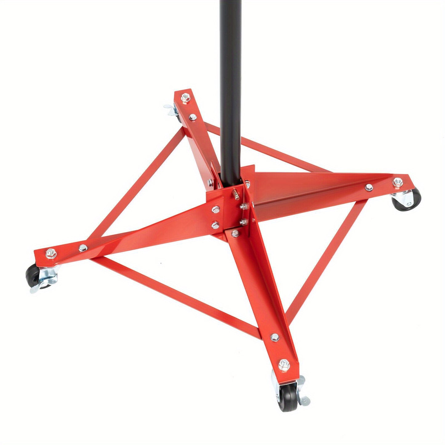 Adjustable Auto Body Door Hood Fender Panel Holder - Sturdy Iron Tree Post Stand, 220.5 lbs Capacity, with Red & Black Adjustable Knobs and Hooks for Precise Painting in Professional Workshops RISE DEFENSE SYSTEMS.AI PRODUCTS
