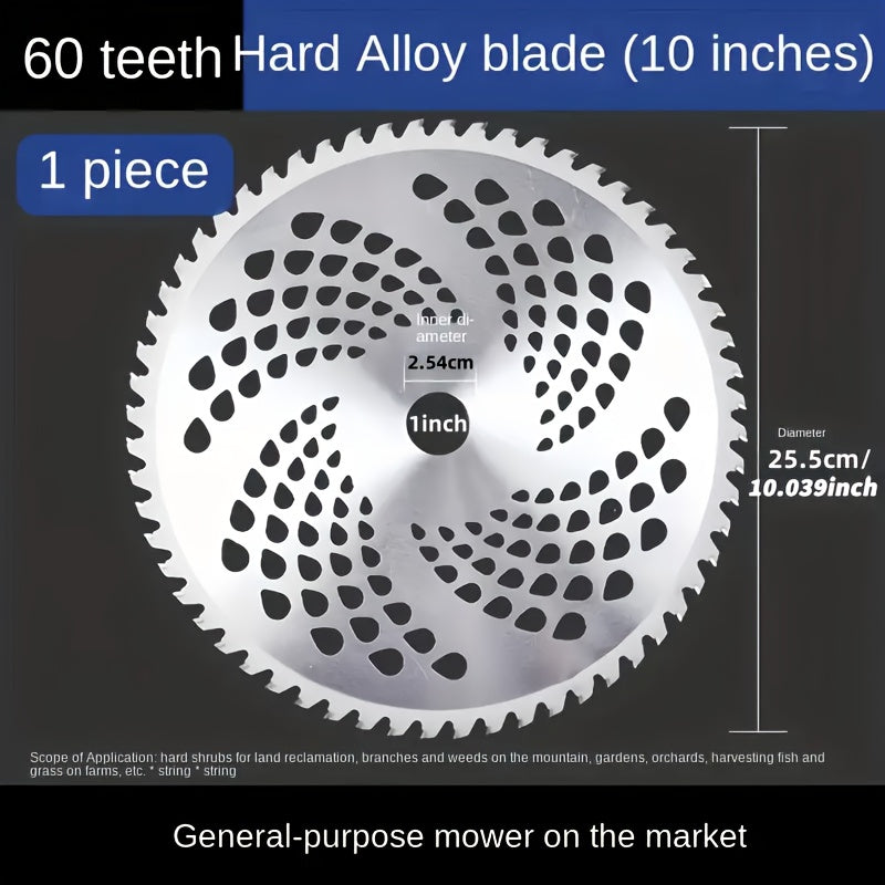 1pc Weeder Blade, 10" (Approx. 25.4cm) Carbide Tipped Brush Cutter Blade for Weeder, Circular Saw Blade Brush Cutter Blade 40T, 60T, 80T RISE DEFENSE SYSTEMS.AI PRODUCTS