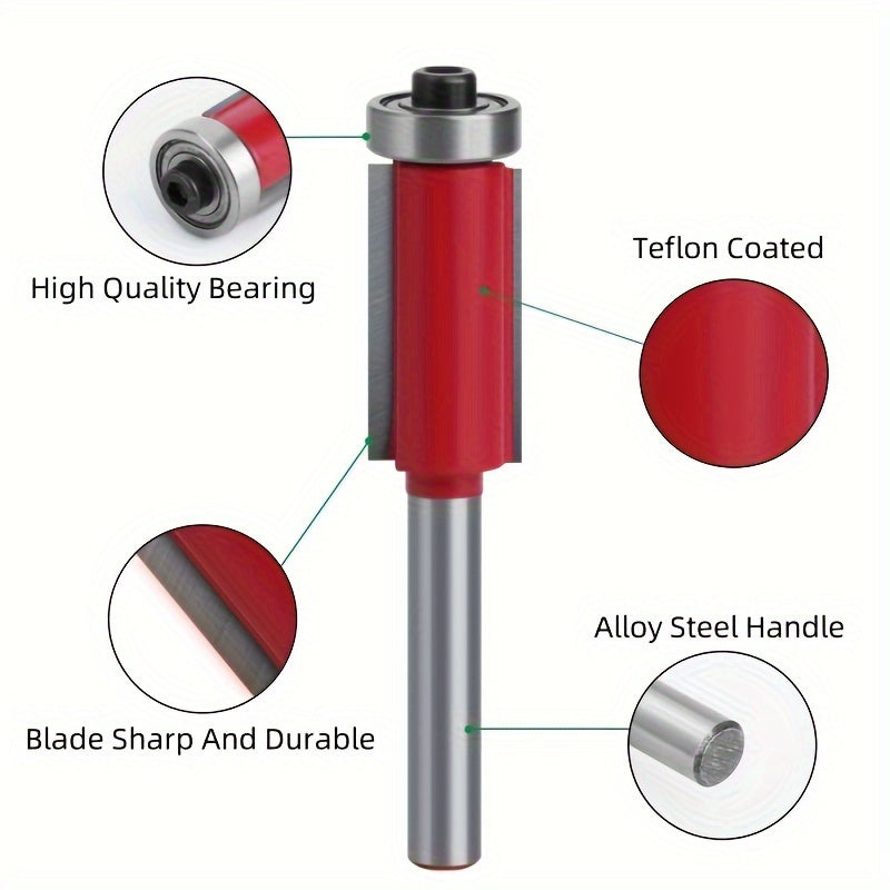Smooth & Precise Wood Finishes: 4-Piece Professional Router Bit Set - Versatile And Easy To Use For DIY Projects RISE DEFENSE SYSTEMS.AI PRODUCTS
