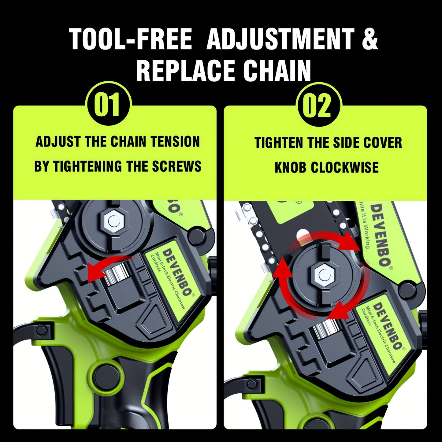 Mini Chainsaw, 6-Inch Chain Saw, 2000mAh Batteries, Seniors Friendly Portable Handheld Chainsaw, Mini Chainsaw Cordless For Wood Cutting Tree Trimming DIY Projects Gardening Campin RISE DEFENSE SYSTEMS.AI PRODUCTS