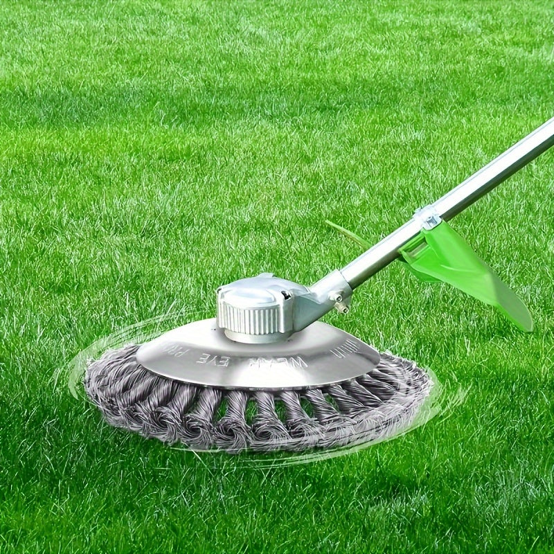 1pc Premium Steel Wire Grass Trimmer Head - Efficient Rust-Resistant Brush Cutter Mower Wire Weeding Head for Garden Lawn Mower - Durable, Easy to Install, And Perfect for Lawn Care RISE DEFENSE SYSTEMS.AI PRODUCTS