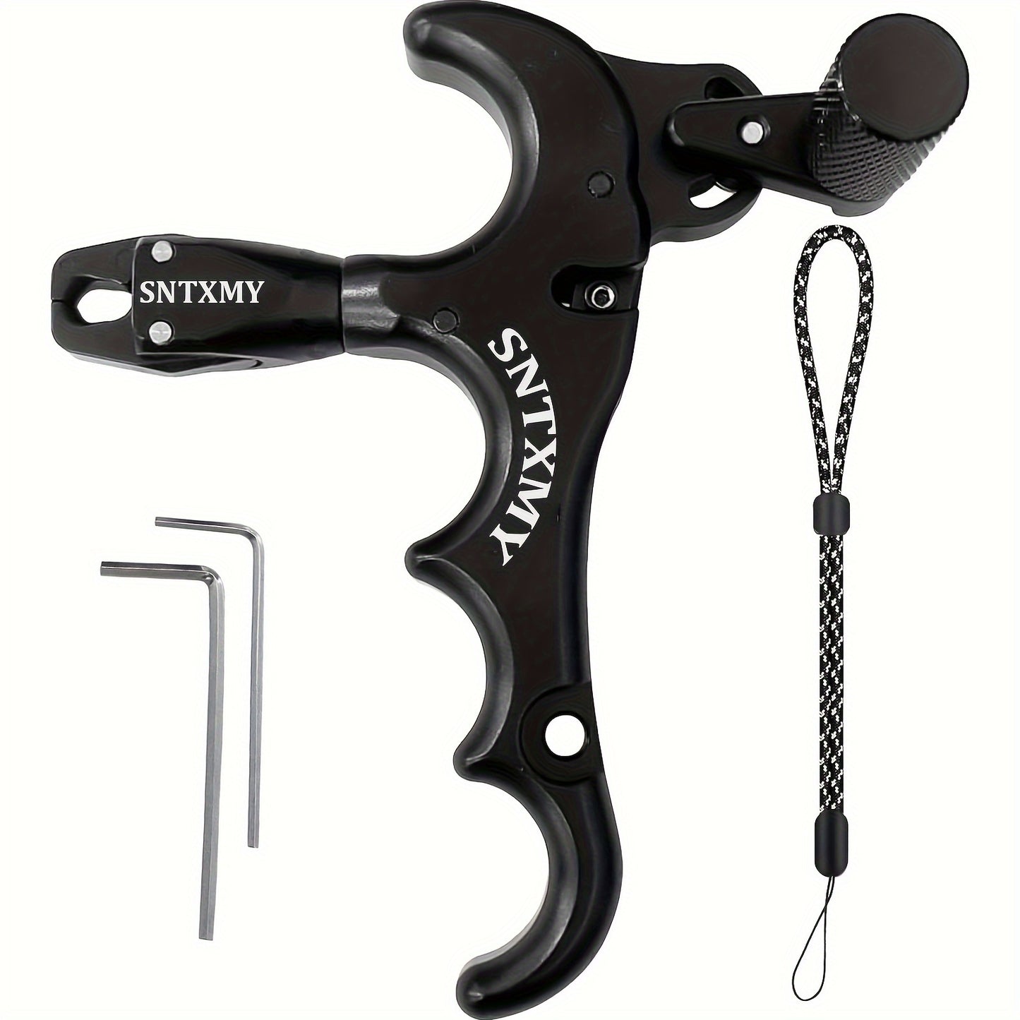 Compound Bow Release, Aluminum Alloy Golden 360° Rotating Arrow Release, Compound Bow Trigger Thumb Release RISE DEFENSE SYSTEMS.AI PRODUCTS