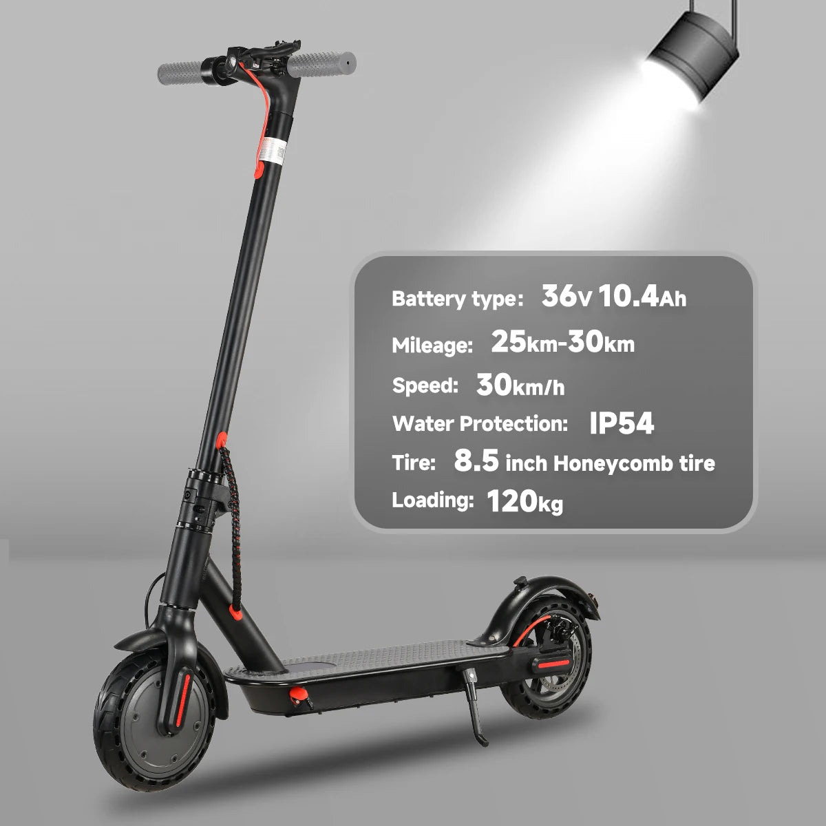 SUNNIGOO N7PRO Electric Scooter Adults 36V 10.4Ah Escooter Long Range 19 Miles Lightweight Kick Scooter US Stock Black With Gift RISE DEFENSE SYSTEMS.AI PRODUCTS