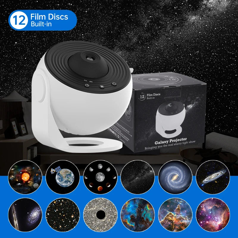 Night Light Galaxy Projector Starry Sky Projector 360° Rotate Planetarium Lamp For Kids Bedroom Valentines Day Gift Wedding Deco RISE DEFENSE SYSTEMS.AI PRODUCTS