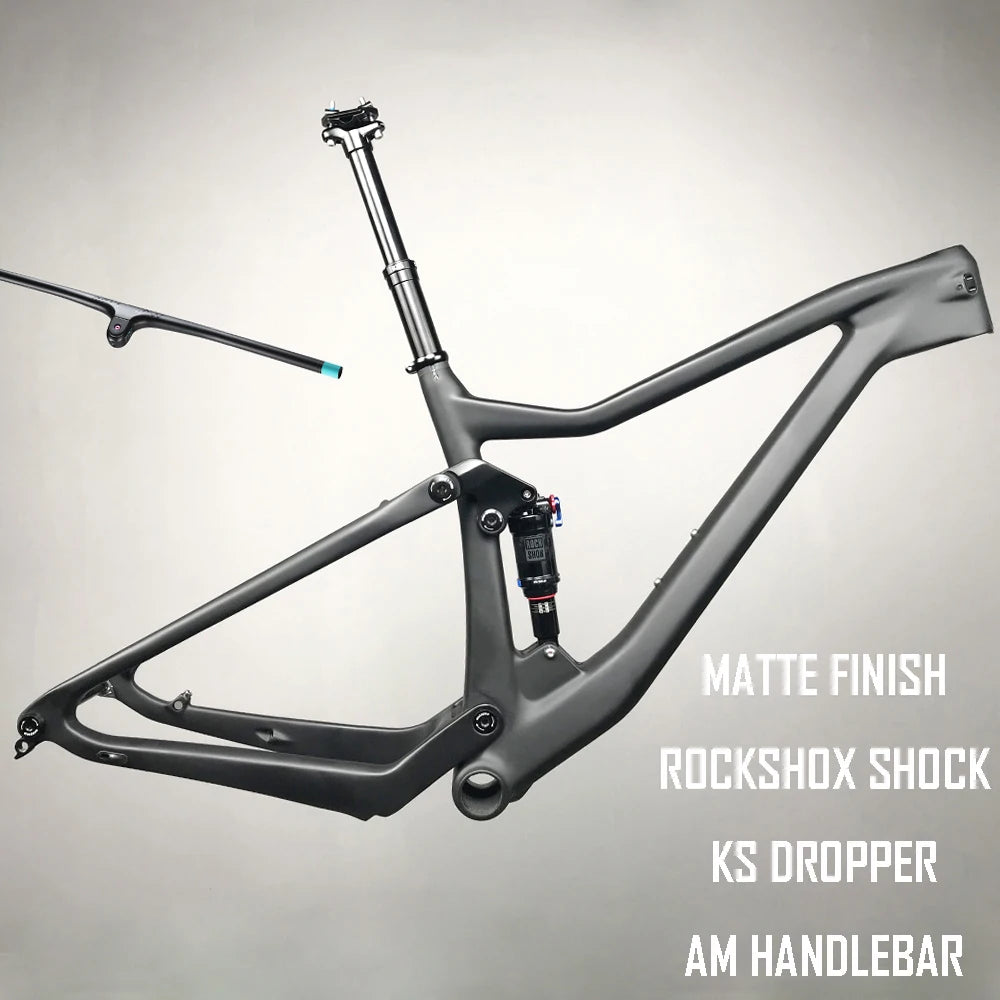 2024 LEXON Bicycle Frame XC TRIAL Cross country Carbon Mountain Bike Full Suspension 29er Boost frameset ROCKSHOX DNM Parts RISE DEFENSE SYSTEMS.AI PRODUCTS