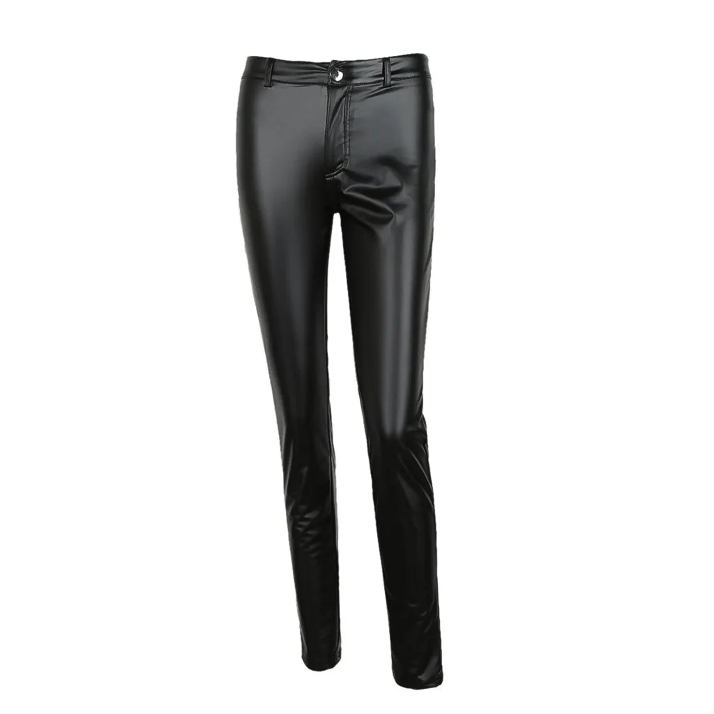 New Autumn Winter High Waist Pu Leather Pants Women High Stretch Leggings Brand Fashion Women Skinny Pencil Pants Black Pants RISE DEFENSE SYSTEMS.AI PRODUCTS
