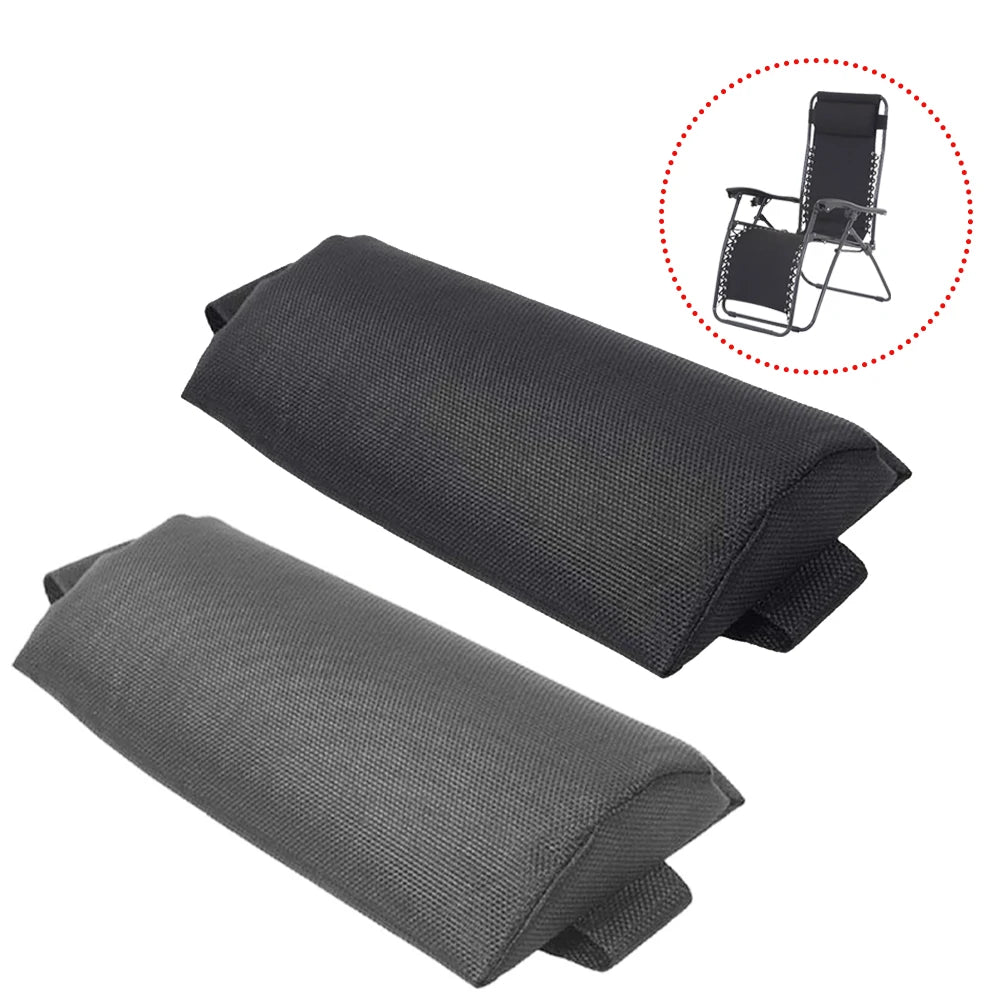 Recliner Headrest Beach Folding Chairs Teslin Pad Pillow Garden Backyard Picnics Sling Lounge Chair Head Cushion Adjustable RISE DEFENSE SYSTEMS.AI PRODUCTS