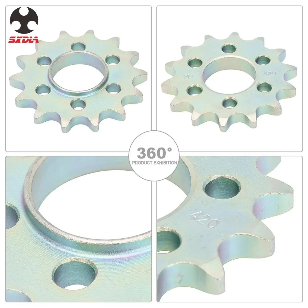 Motorcycle 14T Front Chain Sprocket For Sur-Ron Sur Ron Surron X S Light Bee Off-Road Electric Vehicle Cross-country Bike RISE DEFENSE SYSTEMS.AI PRODUCTS