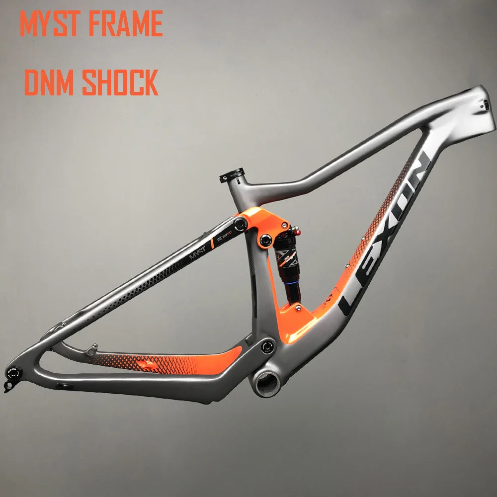 2024 LEXON Bicycle Frame XC TRIAL Cross country Carbon Mountain Bike Full Suspension 29er Boost frameset ROCKSHOX DNM Parts RISE DEFENSE SYSTEMS.AI PRODUCTS