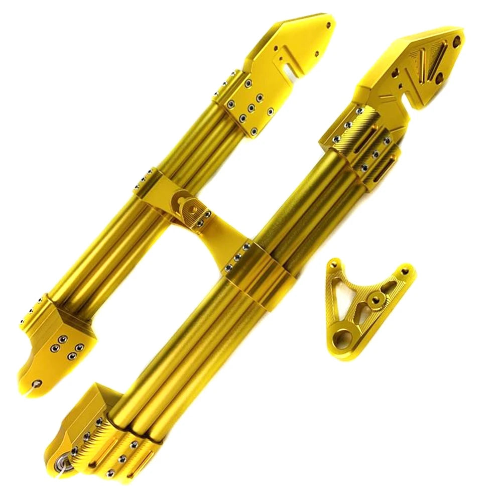 Electric Motorcycle Swing Arm New 3D CNC Adjustable 3-tube Water Pipe Rear Flat Fork Universal For M3 M5 M6 Little Monkey Modify RISE DEFENSE SYSTEMS.AI PRODUCTS