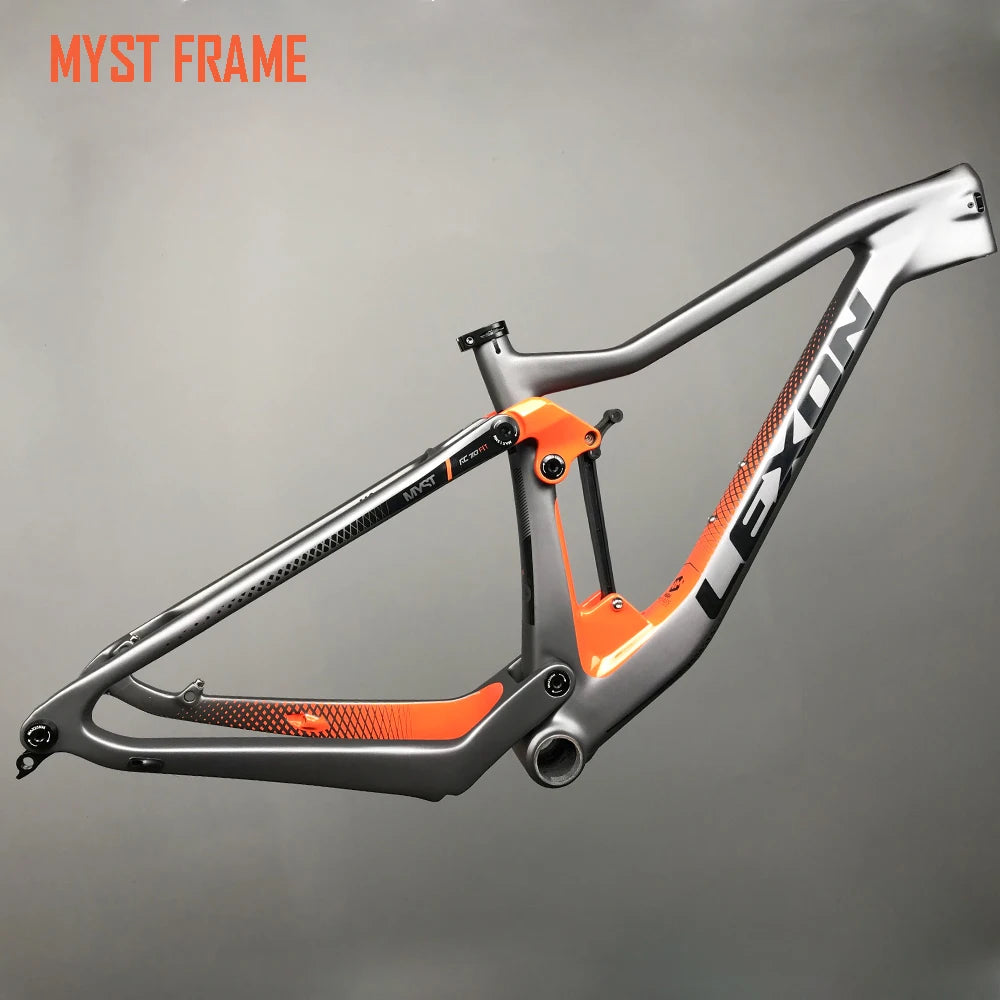 2024 LEXON Bicycle Frame XC TRIAL Cross country Carbon Mountain Bike Full Suspension 29er Boost frameset ROCKSHOX DNM Parts RISE DEFENSE SYSTEMS.AI PRODUCTS