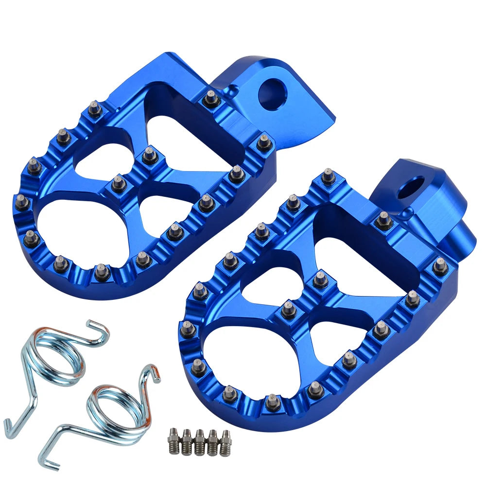Foot Pegs Pedals FootRest Footpeg For Yamaha WRF YZF 250 450 WR250F YZ65 YZ85 YZ125 YZ250 YZF450 YZ 125X 250X 250FX 450FX WR450F RISE DEFENSE SYSTEMS.AI PRODUCTS