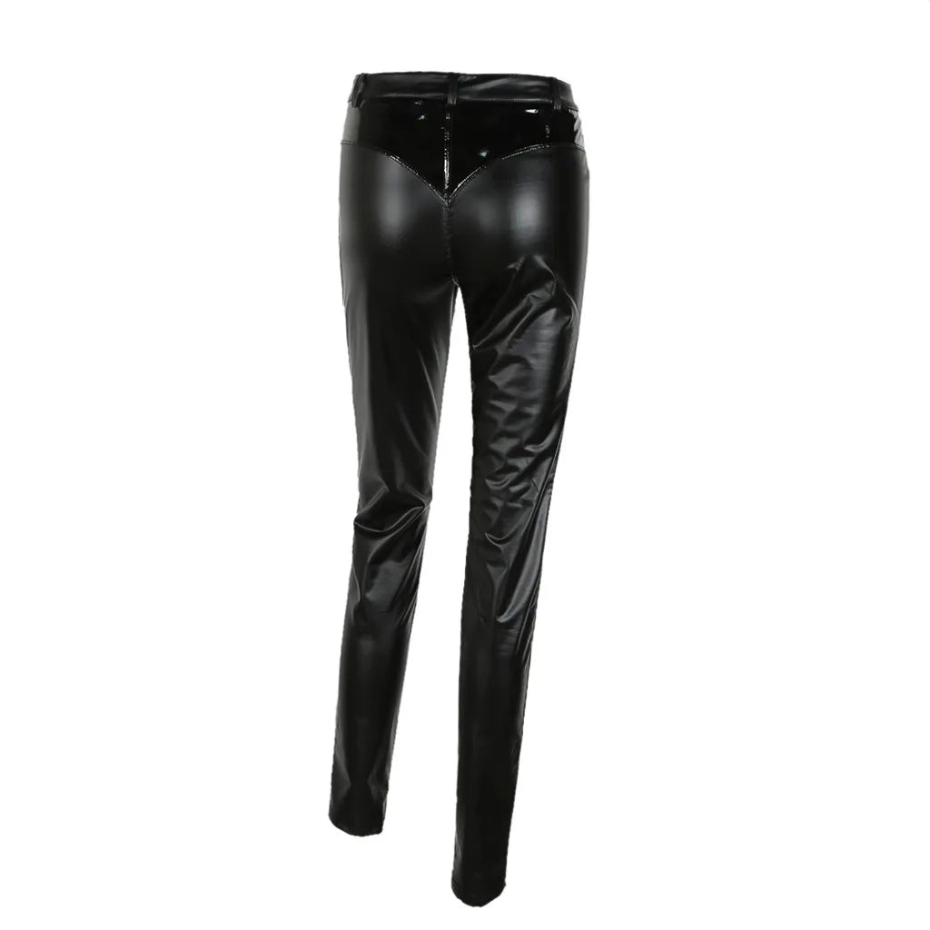 New Autumn Winter High Waist Pu Leather Pants Women High Stretch Leggings Brand Fashion Women Skinny Pencil Pants Black Pants RISE DEFENSE SYSTEMS.AI PRODUCTS