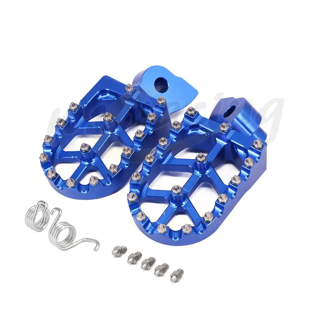 Motorcycle CNC Foot Pegs Rests Footpegs Footrests For Yamaha YZ65 YZ85 YZ125 YZ250 YZ 65 85 125 250 250F 125X 450F WR 250F 450F RISE DEFENSE SYSTEMS.AI PRODUCTS