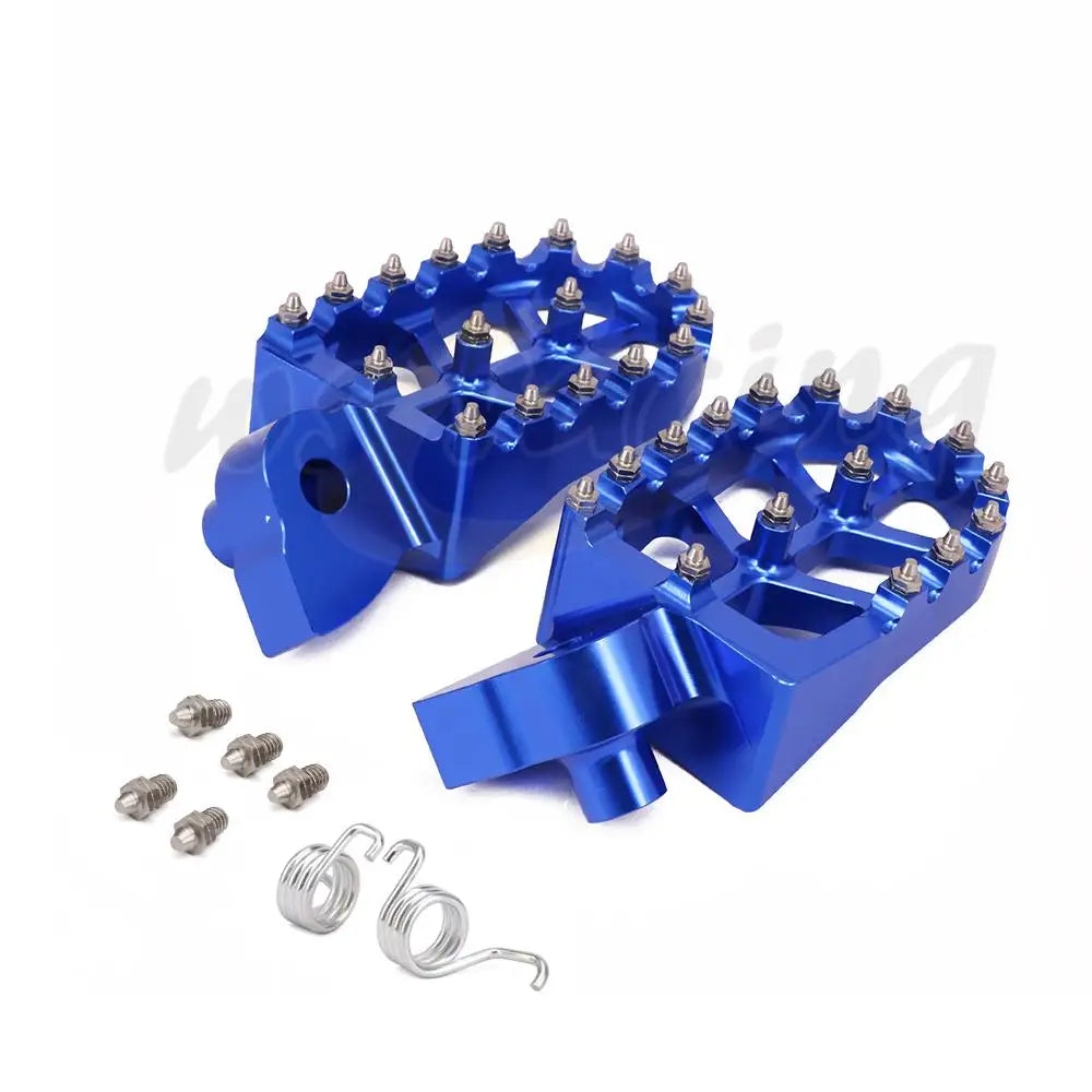 Motorcycle CNC Foot Pegs Rests Footpegs Footrests For Yamaha YZ65 YZ85 YZ125 YZ250 YZ 65 85 125 250 250F 125X 450F WR 250F 450F RISE DEFENSE SYSTEMS.AI PRODUCTS