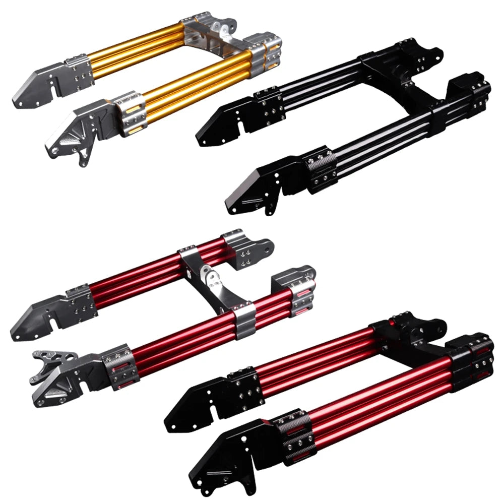 Electric Motorcycle Swing Arm New 3D CNC Adjustable 3-tube Water Pipe Rear Flat Fork Universal For M3 M5 M6 Little Monkey Modify RISE DEFENSE SYSTEMS.AI PRODUCTS