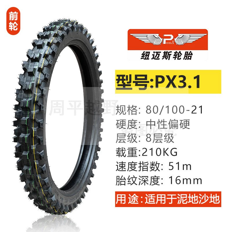 Newmaisi Big Flower Tire Mountain Scrambling Motorcycle Tire 181921-Inch Thickening and Wear-Resistant Big Tooth Flower Front and Rear Outer Tire RISE DEFENSE SYSTEMS.AI PRODUCTS