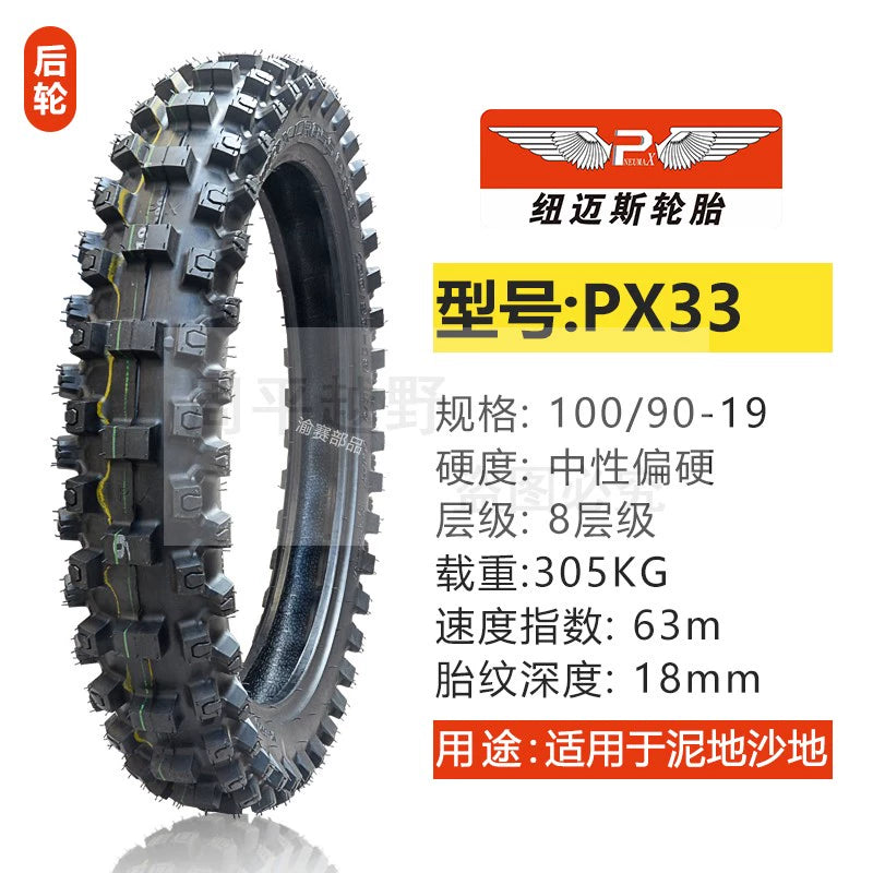 Newmaisi Big Flower Tire Mountain Scrambling Motorcycle Tire 181921-Inch Thickening and Wear-Resistant Big Tooth Flower Front and Rear Outer Tire RISE DEFENSE SYSTEMS.AI PRODUCTS