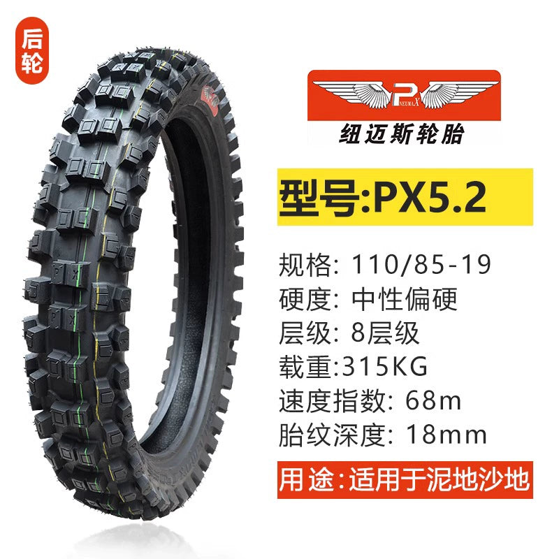 Newmaisi Big Flower Tire Mountain Scrambling Motorcycle Tire 181921-Inch Thickening and Wear-Resistant Big Tooth Flower Front and Rear Outer Tire RISE DEFENSE SYSTEMS.AI PRODUCTS