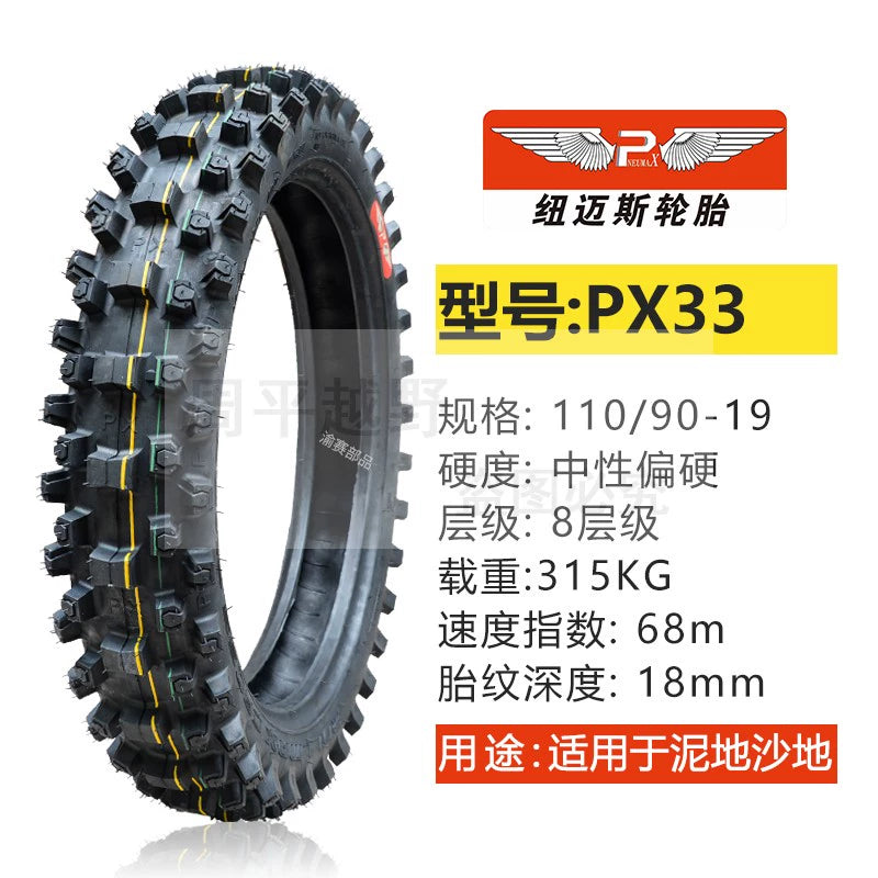 Newmaisi Big Flower Tire Mountain Scrambling Motorcycle Tire 181921-Inch Thickening and Wear-Resistant Big Tooth Flower Front and Rear Outer Tire RISE DEFENSE SYSTEMS.AI PRODUCTS