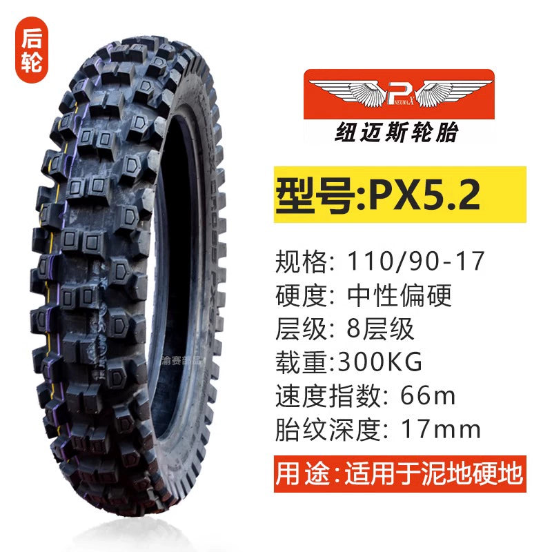 Newmaisi Big Flower Tire Mountain Scrambling Motorcycle Tire 181921-Inch Thickening and Wear-Resistant Big Tooth Flower Front and Rear Outer Tire RISE DEFENSE SYSTEMS.AI PRODUCTS
