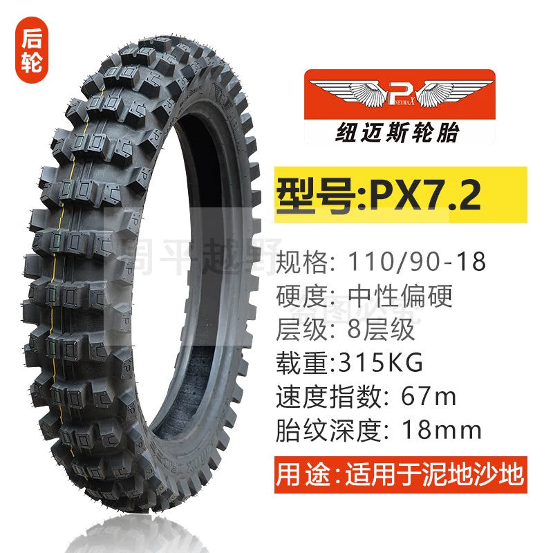 Newmaisi Big Flower Tire Mountain Scrambling Motorcycle Tire 181921-Inch Thickening and Wear-Resistant Big Tooth Flower Front and Rear Outer Tire RISE DEFENSE SYSTEMS.AI PRODUCTS