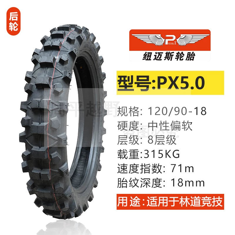 Newmaisi Big Flower Tire Mountain Scrambling Motorcycle Tire 181921-Inch Thickening and Wear-Resistant Big Tooth Flower Front and Rear Outer Tire RISE DEFENSE SYSTEMS.AI PRODUCTS
