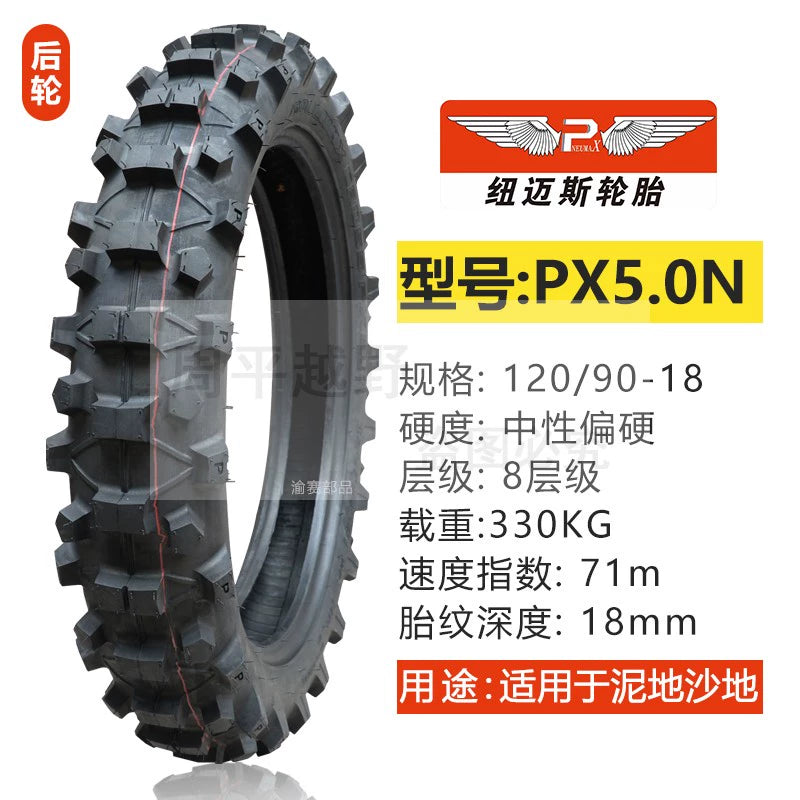 Newmaisi Big Flower Tire Mountain Scrambling Motorcycle Tire 181921-Inch Thickening and Wear-Resistant Big Tooth Flower Front and Rear Outer Tire RISE DEFENSE SYSTEMS.AI PRODUCTS