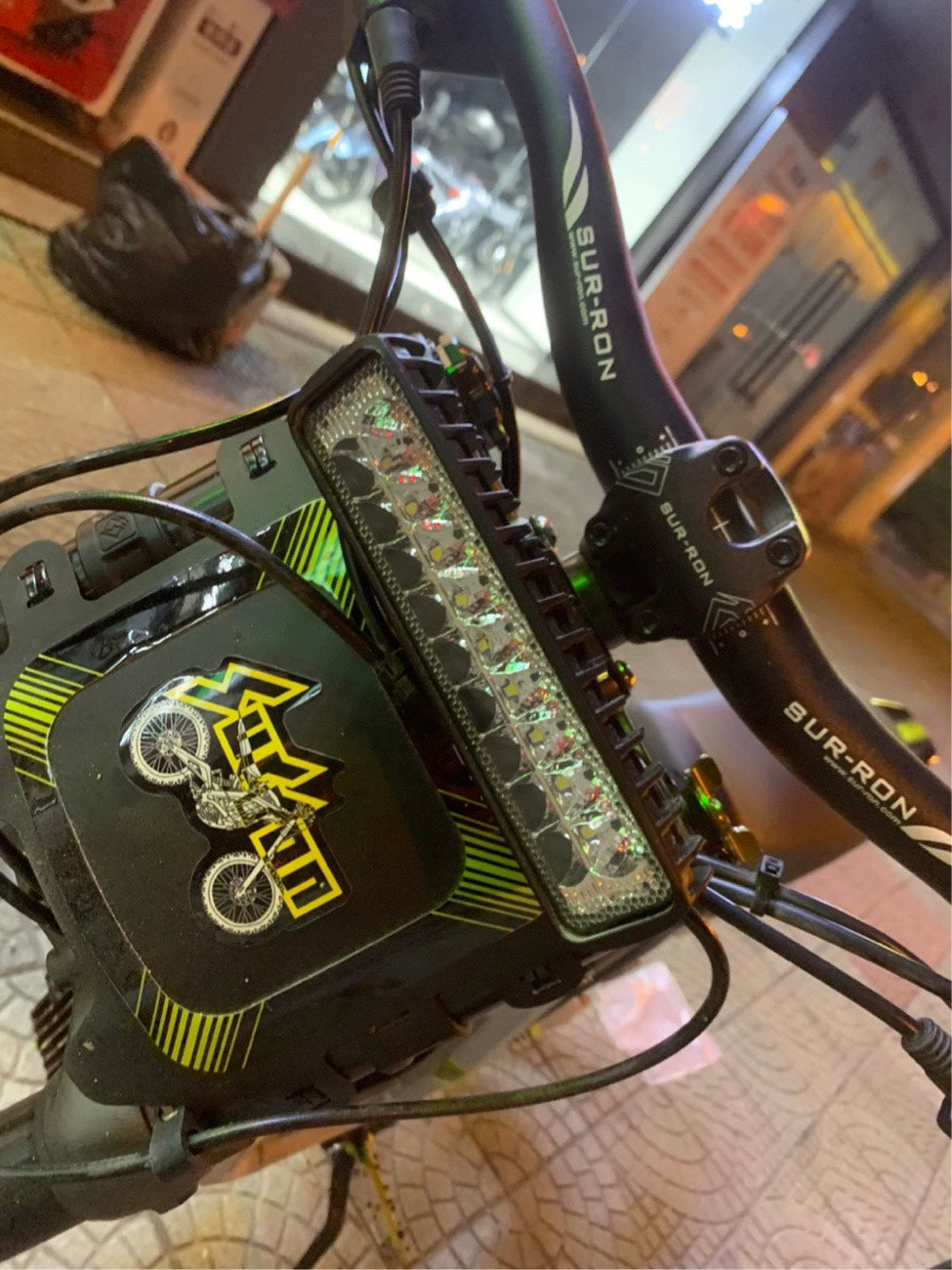 Dragon Sur-Ron Light Bee X Accessories-Headlight Headlight Headlight Bracket Taillight with Reverse Reflector Retrofit Lights RISE DEFENSE SYSTEMS.AI PRODUCTS