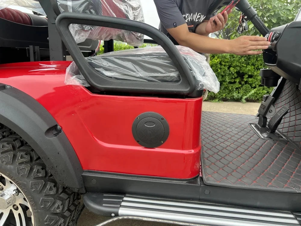 Customize New Club Sightseeing Golf Car 4/6 Seater 48V 60V Off-road Solar Electric Golf Cart RISE DEFENSE SYSTEMS.AI PRODUCTS