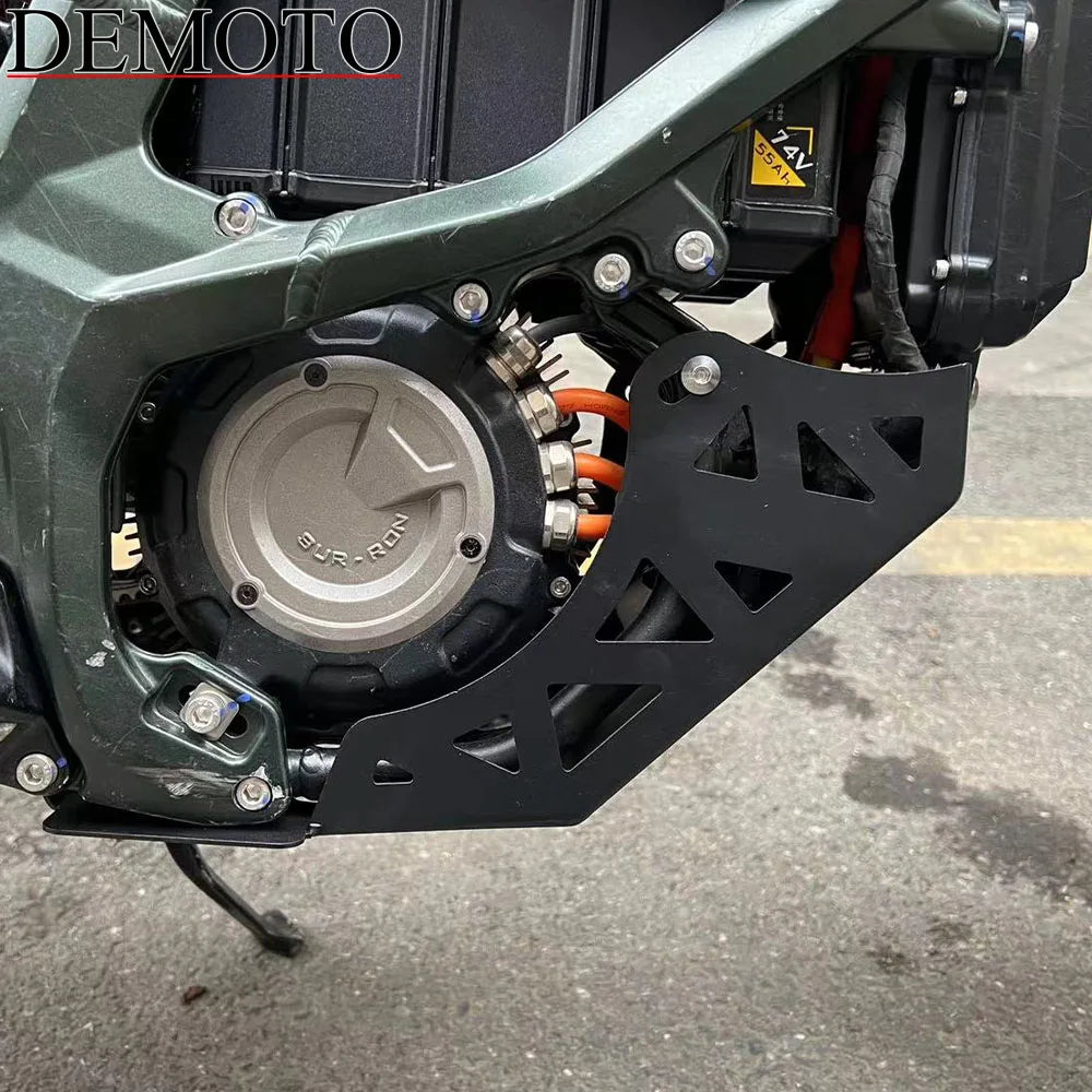 For Sur-Ron Ultra Bee Electric Motorcycle Engine Guard Aluminum Alloy Chassis Fender Protection Cover Skid Plate Pan Protector RISE DEFENSE SYSTEMS.AI PRODUCTS