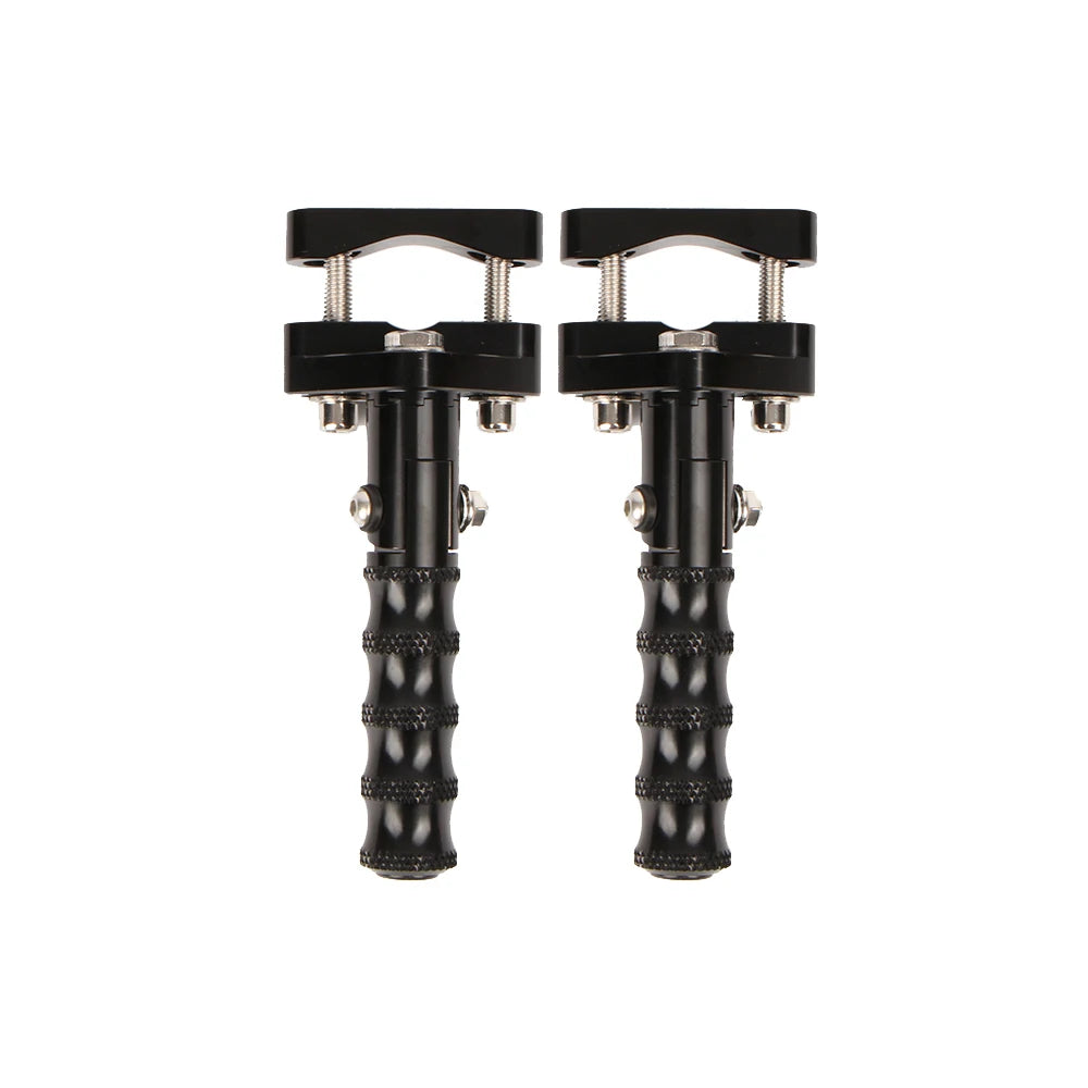 Motorcycle Footrests For BMW R1250GS R1200GS LC f900xr F750GS F850GS 2013-2023 Highway Front Foot Pegs Rotatable Folding Clamps RISE DEFENSE SYSTEMS.AI PRODUCTS