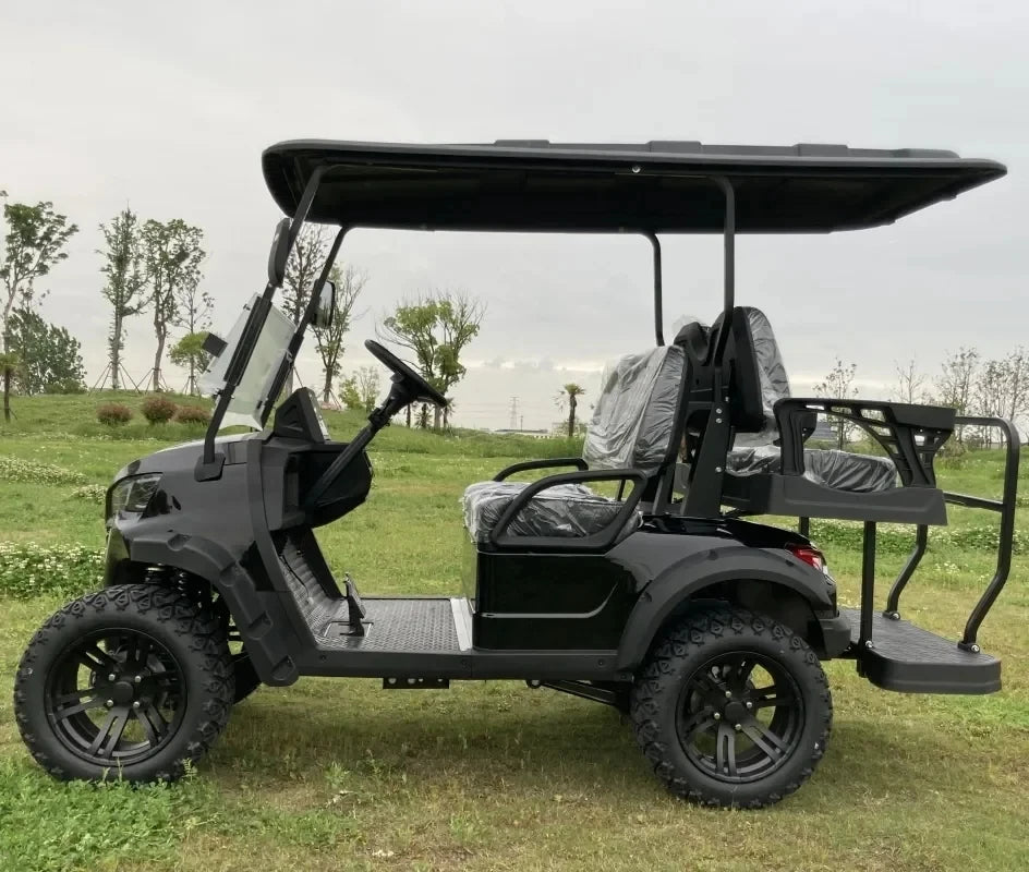 Customize New Club Sightseeing Golf Car 4/6 Seater 48V 60V Off-road Solar Electric Golf Cart RISE DEFENSE SYSTEMS.AI PRODUCTS