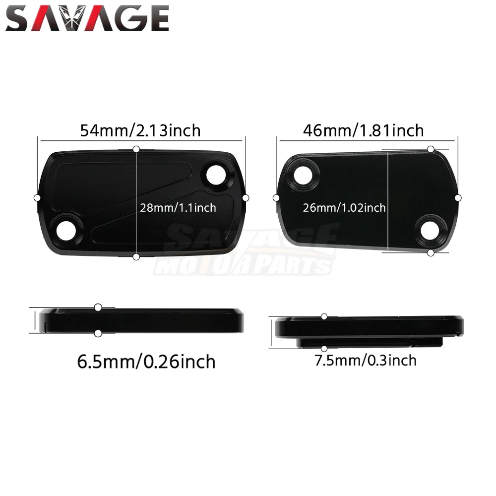 For KAWASAKI KX250 KX450 KX 250 450 2019-2024 Front Rear Brake Clutch Reservoir Cover CNC Motorcycle Accessories Oil Pump Cap RISE DEFENSE SYSTEMS.AI PRODUCTS