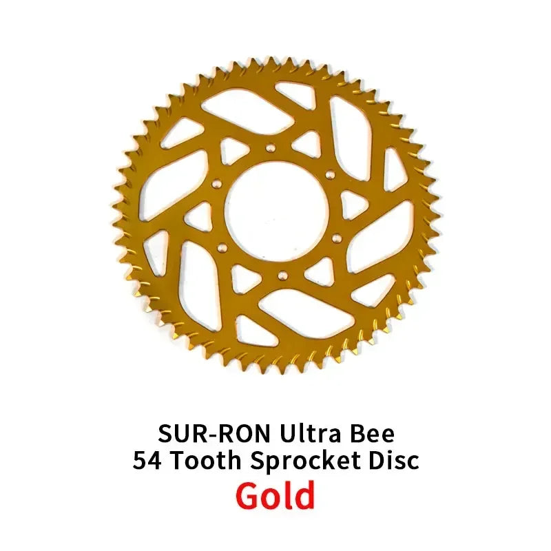 For SUR-RON Ultra Bee 54 Tooth Sprocket Disc Sur Ron E-bike Off-road Motorcycle Accessories Surron SUR RON RISE DEFENSE SYSTEMS.AI PRODUCTS