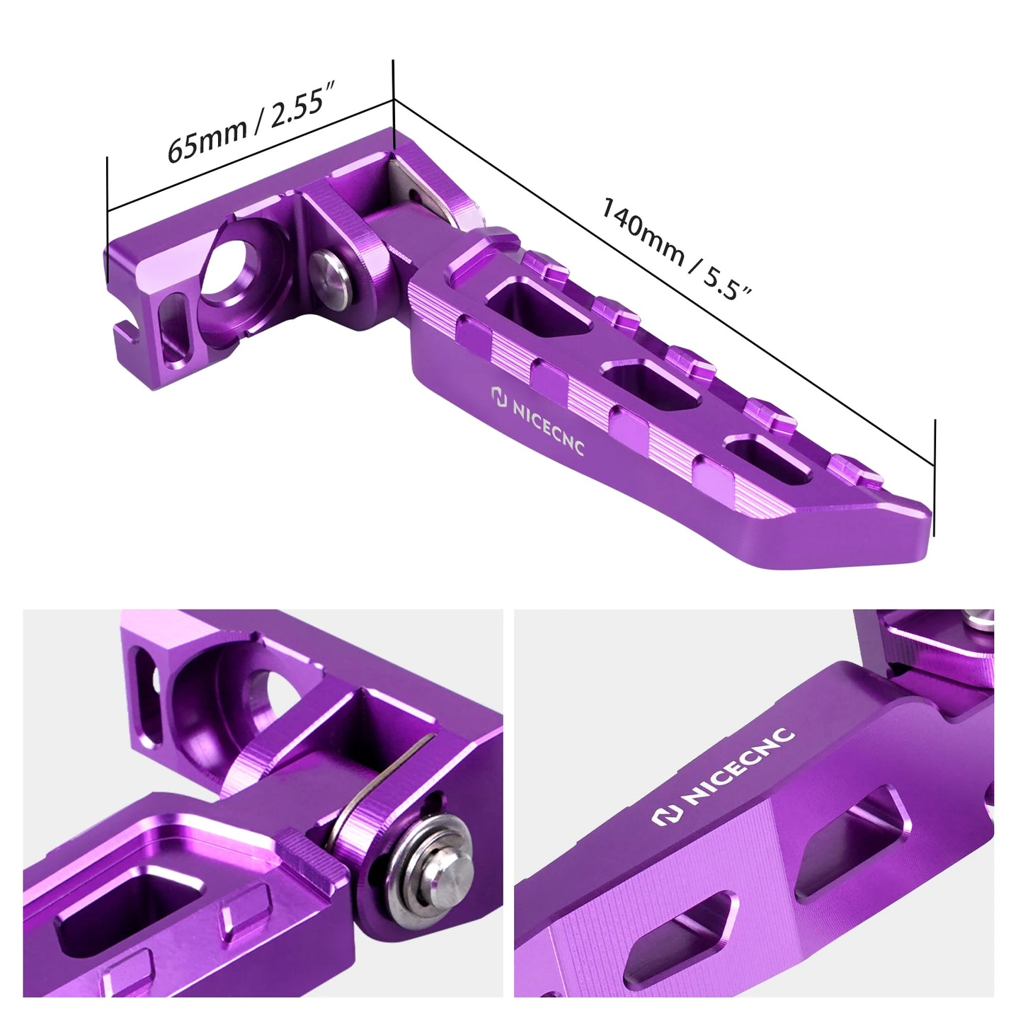 NICECNC Electric Bike Chain Tensioner Adjuster Blocks Rear Axle Nut Stund Peg Kit For Surron Light Bee X S L1E Segway X160 X260 RISE DEFENSE SYSTEMS.AI PRODUCTS