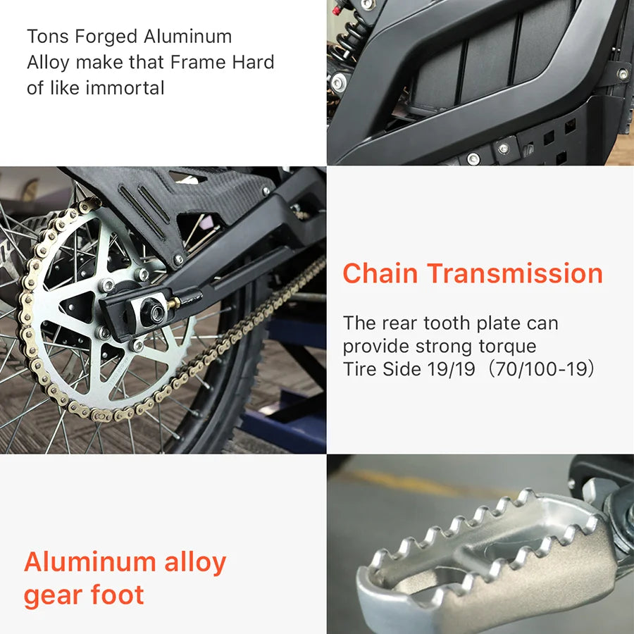Falcon M 85Km/H Motocross Bike Adults Off-Road 72V 8000W Electric Motorcycle Dirt Bikes With Motorcycle Displays RISE DEFENSE SYSTEMS.AI PRODUCTS