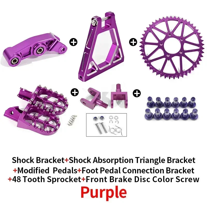 For Sur Ron Shock Absorbing Tripod Reinforced Rear Triangle Suspension SUR-RON CNC Full Bike Modification Parts Surron Frame RISE DEFENSE SYSTEMS.AI PRODUCTS