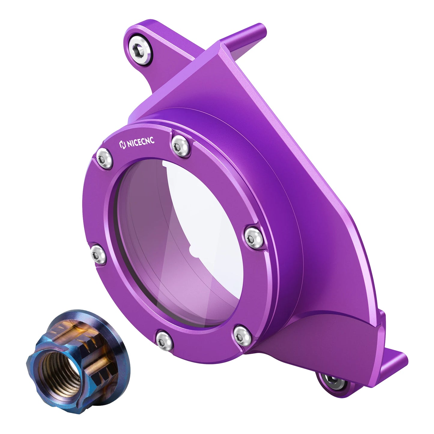 For Surron light bee X light bee S L1E Segway X160 X260 Sur ron Dirt Bike NiceCNC Belt Pulley Cover & Primary Belt Pulley Nut RISE DEFENSE SYSTEMS.AI PRODUCTS