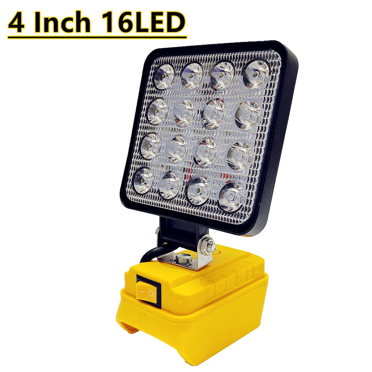 Fit For DeWALT 20V 18V Battery 4/8Inch LED Work Light Portable Spotlights Cordless Outdoor Fishing Handheld Emergency Tool RISE DEFENSE SYSTEMS.AI PRODUCTS