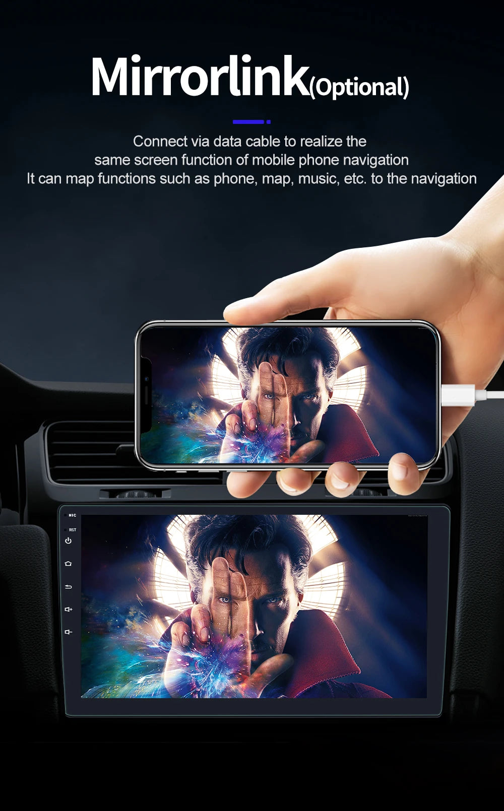 BQCC 4core 2 Din Car Radio Androidauto Carplay Android 13 GPS Car Audio 7"/9"/10" WIFI BT IPS Automotive Multimedia Player RISE DEFENSE SYSTEMS.AI PRODUCTS