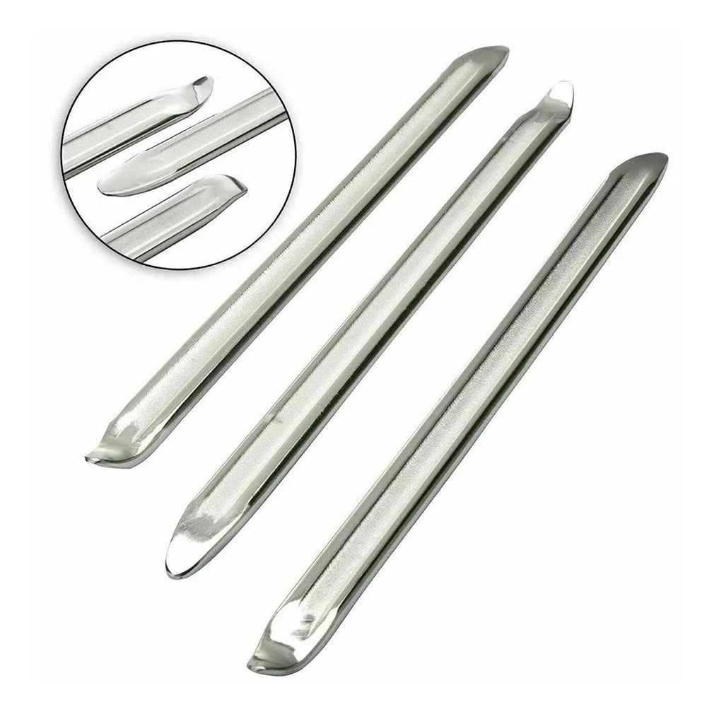 3PCS 11.81In Galvanized Type Auto Motorbike Tyre Spoon Car and Motorcycle Tire Lever 30cm Long Galvanized Tyre Spoon Supplies RISE DEFENSE SYSTEMS.AI PRODUCTS
