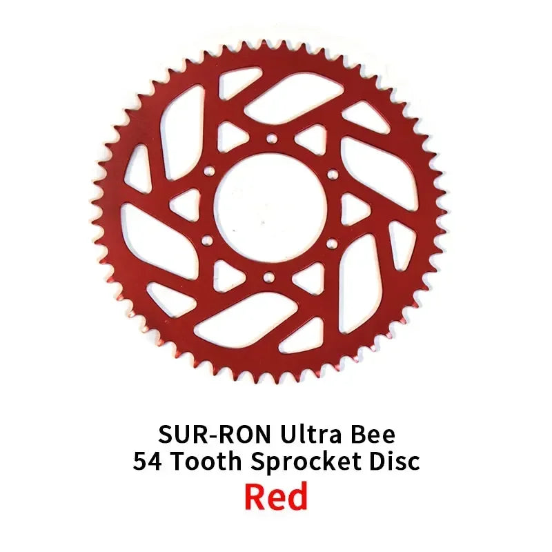 For SUR-RON Ultra Bee 54 Tooth Sprocket Disc Sur Ron E-bike Off-road Motorcycle Accessories Surron SUR RON RISE DEFENSE SYSTEMS.AI PRODUCTS