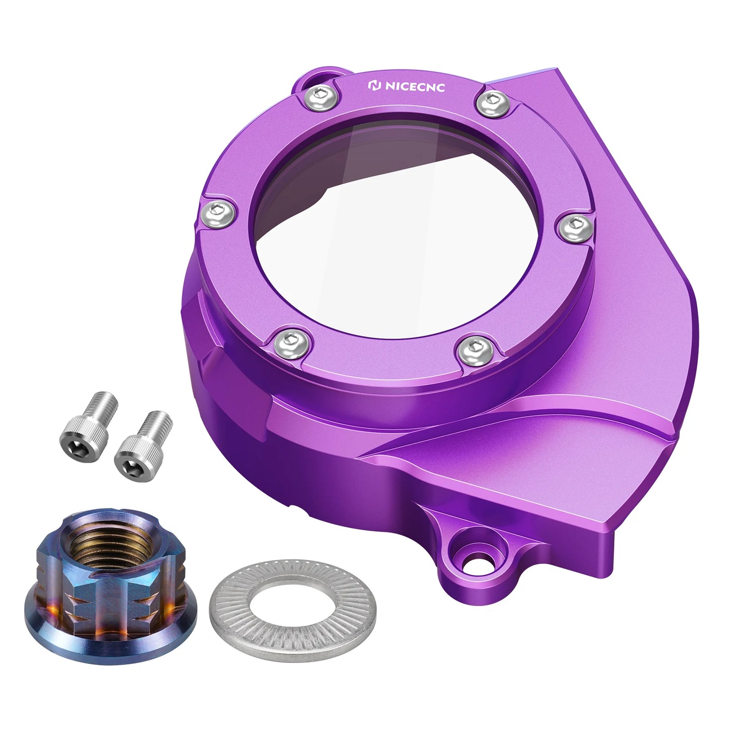 For Surron light bee X light bee S L1E Segway X160 X260 Sur ron Dirt Bike NiceCNC Belt Pulley Cover & Primary Belt Pulley Nut RISE DEFENSE SYSTEMS.AI PRODUCTS