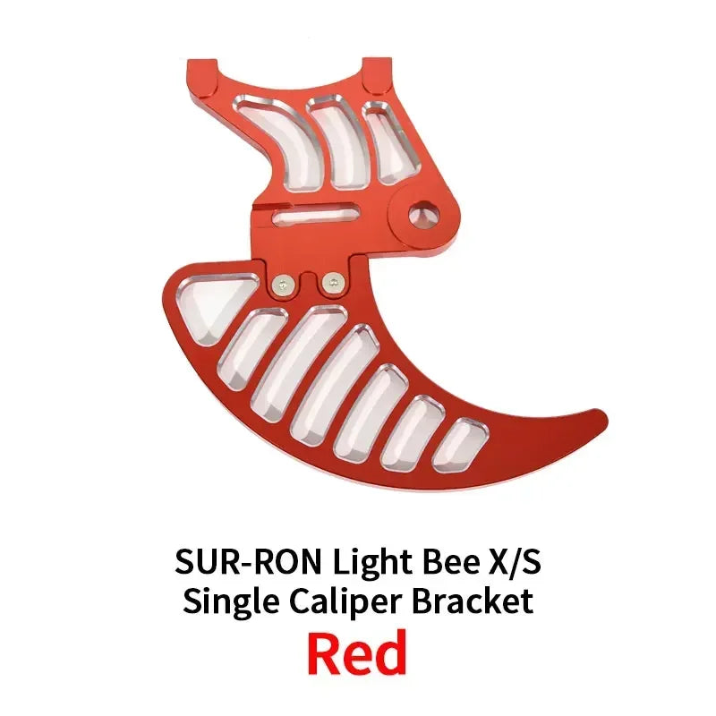 For SURRON Light Bee X Segway X160 X260 Talaria Sting Dual Caliper Mount Shark Fin Disk Disc GuardAlloy Off-road Parts SUR-RON RISE DEFENSE SYSTEMS.AI PRODUCTS