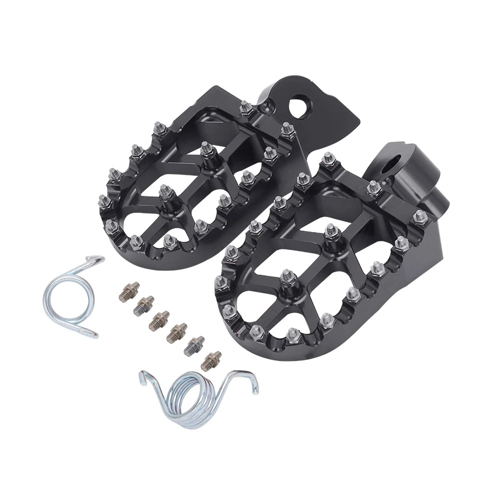 Motorcycle CNC Foot Pegs Rests Footpegs Footrests For Yamaha YZ65 YZ85 YZ125 YZ250 YZ 65 85 125 250 250F 125X 450F WR 250F 450F RISE DEFENSE SYSTEMS.AI PRODUCTS