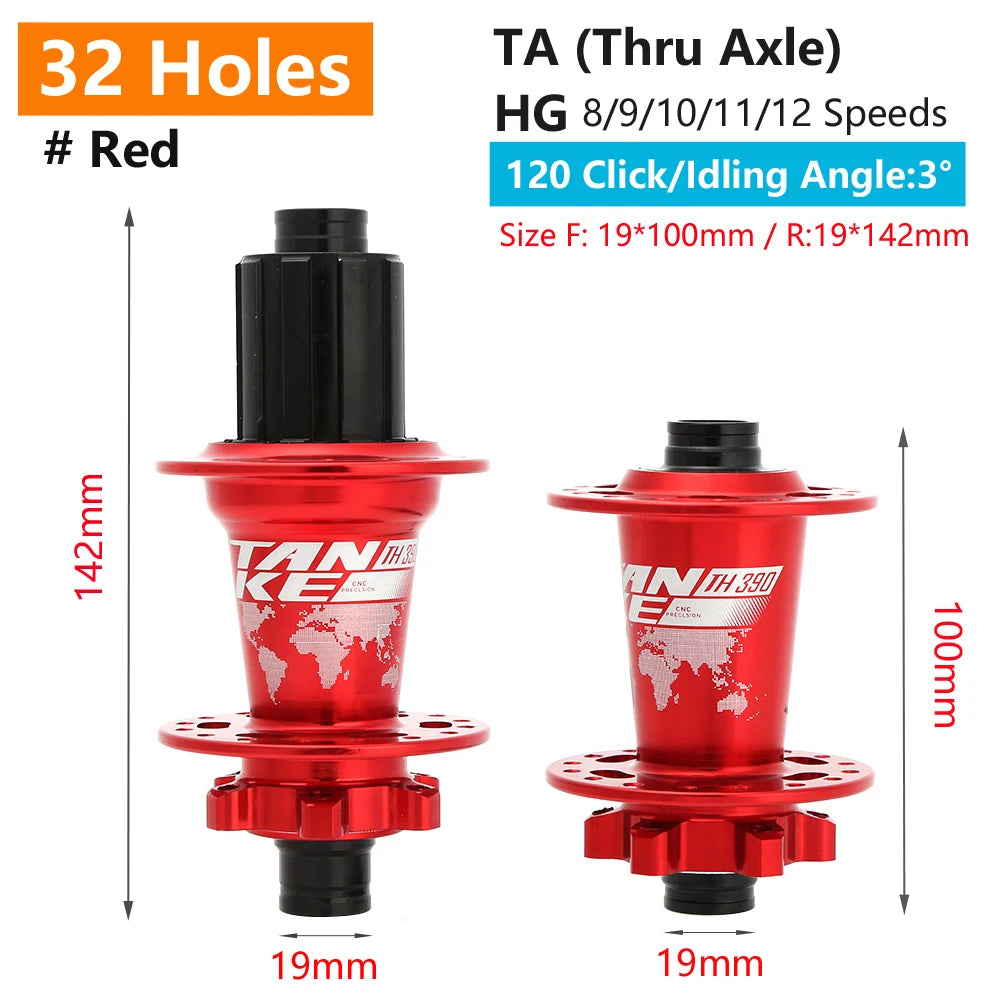 TANKE 120 Click Hub 6 Bearing MTB Mountain Bike Hub Front Rear Thru HG 28 32 36 Holes Disc Brake Bicycle Hubs 8 9 10 11 12 Speed RISE DEFENSE SYSTEMS.AI PRODUCTS