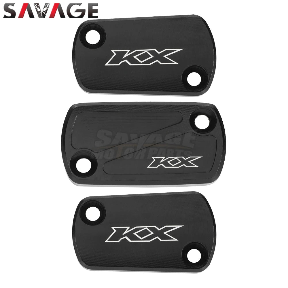 For KAWASAKI KX250 KX450 KX 250 450 2019-2024 Front Rear Brake Clutch Reservoir Cover CNC Motorcycle Accessories Oil Pump Cap RISE DEFENSE SYSTEMS.AI PRODUCTS
